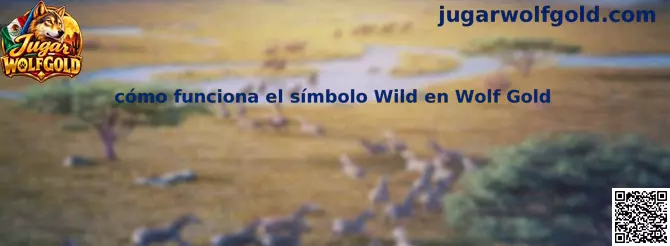 Imagen ilustrativa sobre el funcionamiento del símbolo Wild en la tragamonedas Wolf Gold