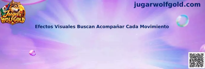 Representación de efectos visuales y animaciones de Jugar Wolfgold en un dispositivo móvil