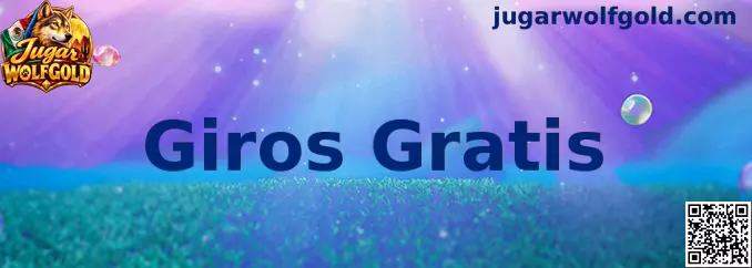 Referencia visual de la función Giros Gratis al Jugar Wolfgold